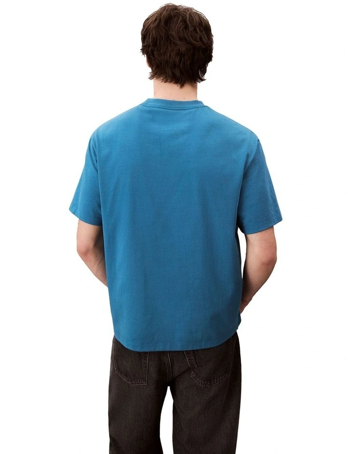 Short Sleeve 16S Relaxed Fit Graphic Tee in Blue image 2