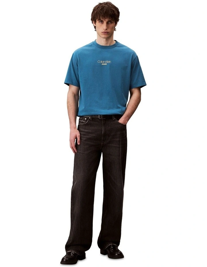 Short Sleeve 16S Relaxed Fit Graphic Tee in Blue image 5