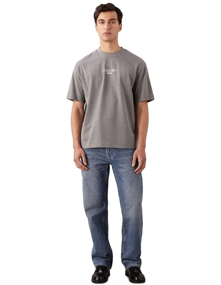 Short sleeves Relaxed Fit Graphic Tee 16S in Grey image 4