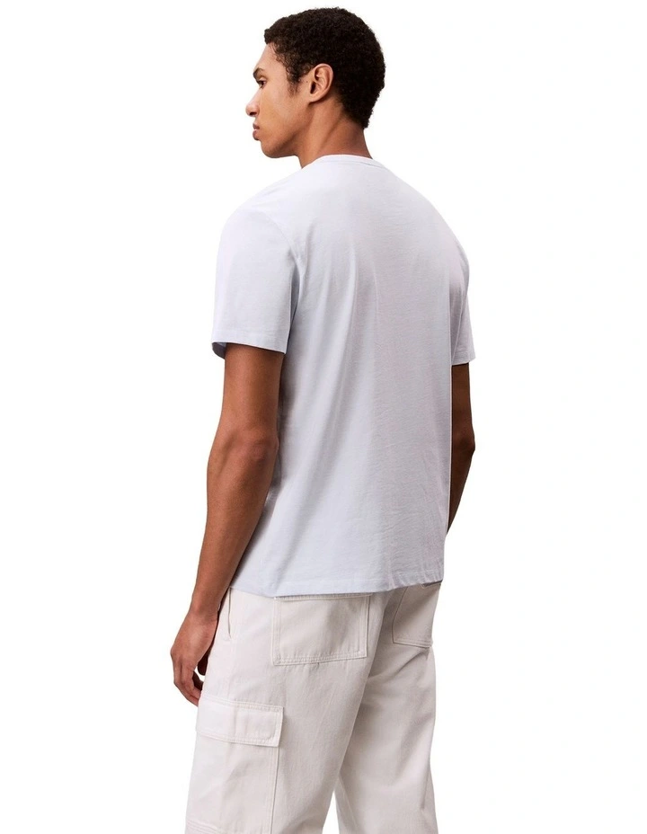 20S Short Sleeves Hero Monologo Tee in Blue image 2