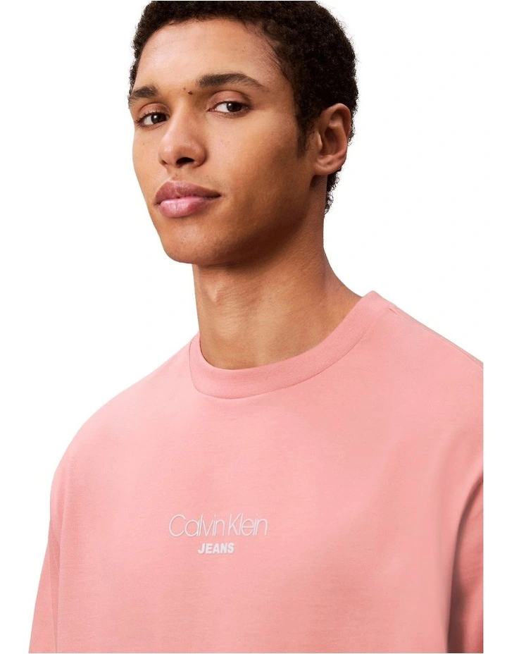 Short sleeves Relaxed Fit Graphic Tee 16S in Red image 4