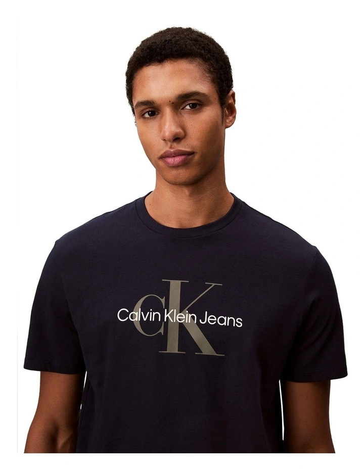 Short Sleeve Hero Monologo Tee in Blue image 5
