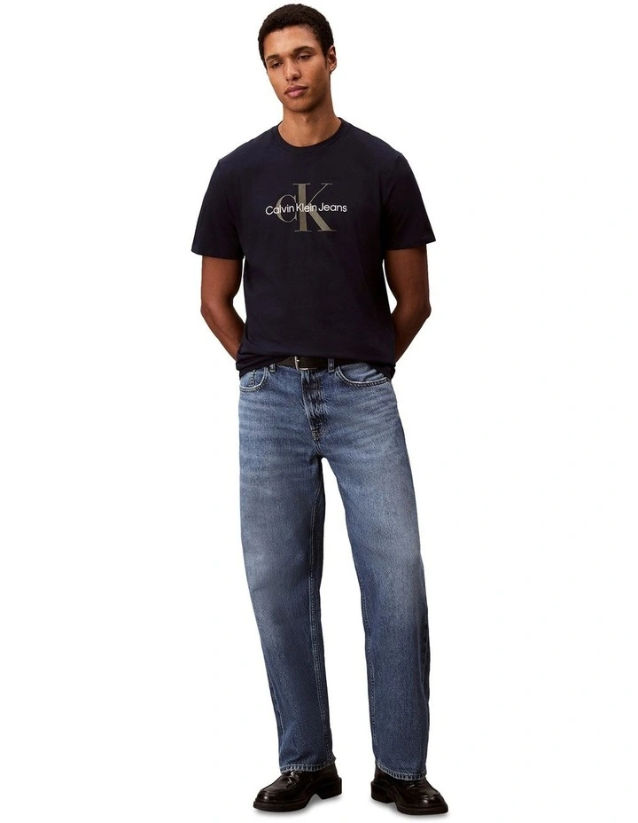 Short Sleeve Hero Monologo Tee in Blue image 6