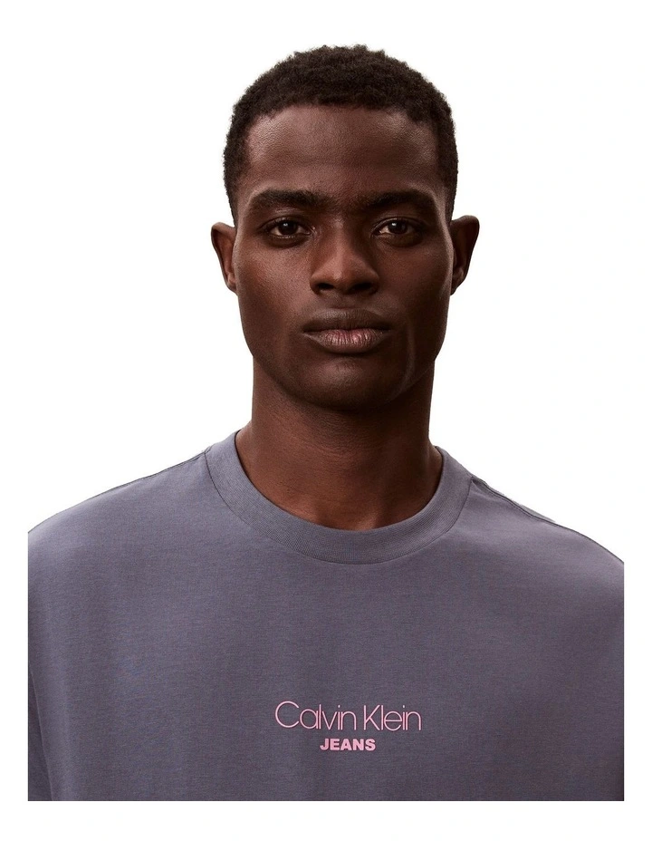 Short sleeves Relaxed Fit Graphic Tee in Blue image 4