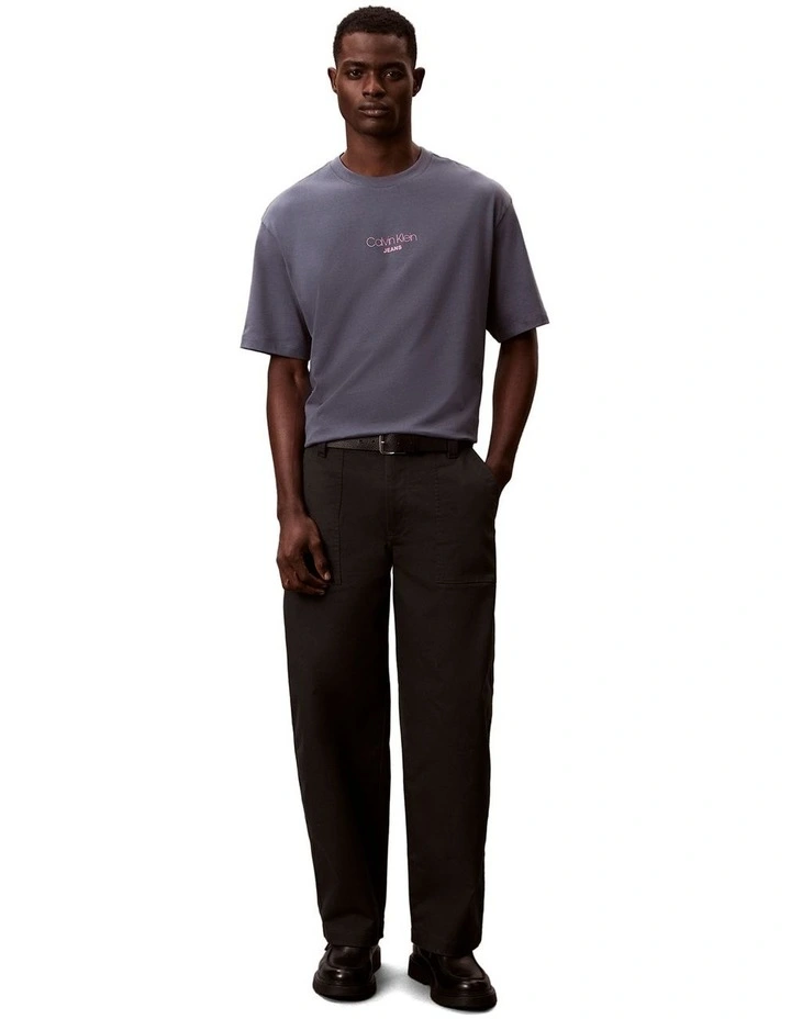 Short sleeves Relaxed Fit Graphic Tee in Blue image 6