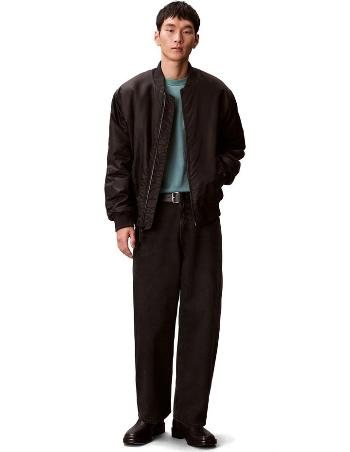 Short Sleeves 30S Micro Monologo Graphic Tee in Blue image 6