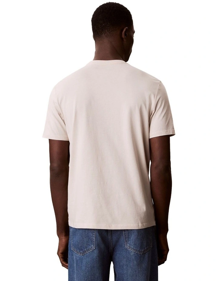 Short Sleeves Graphic Tee in Cream image 2