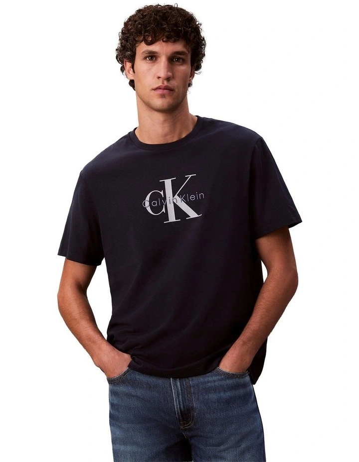 Short sleeves Hero Monologo Tee 20S in Blue image 1