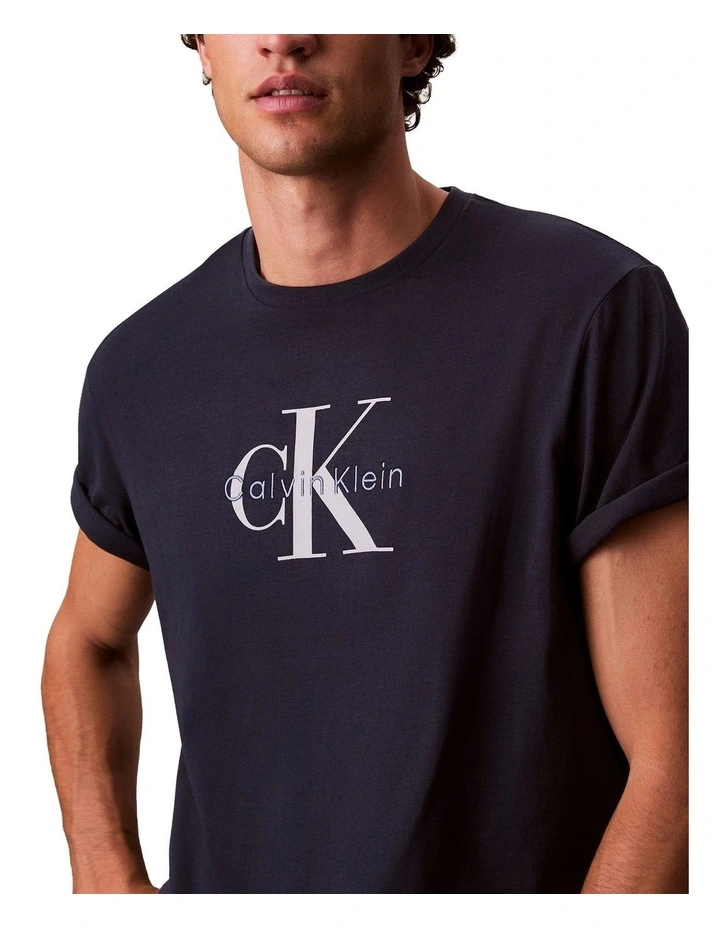 Short sleeves Hero Monologo Tee 20S in Blue image 5