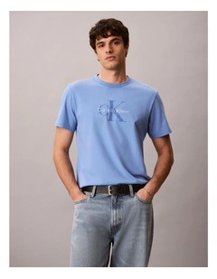 Acid Wash Monologo Graphic Relaxed TShirt