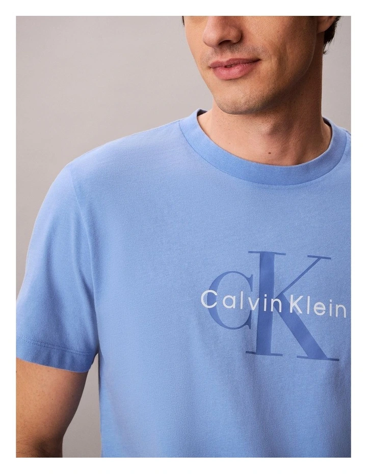 Acid Wash Monologo Graphic Relaxed TShirt image 4