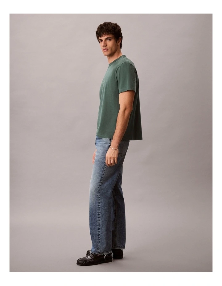 Acid Wash Monologo Graphic Relaxed TShirt image 3
