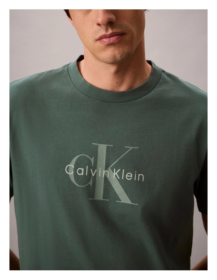 Acid Wash Monologo Graphic Relaxed TShirt image 4
