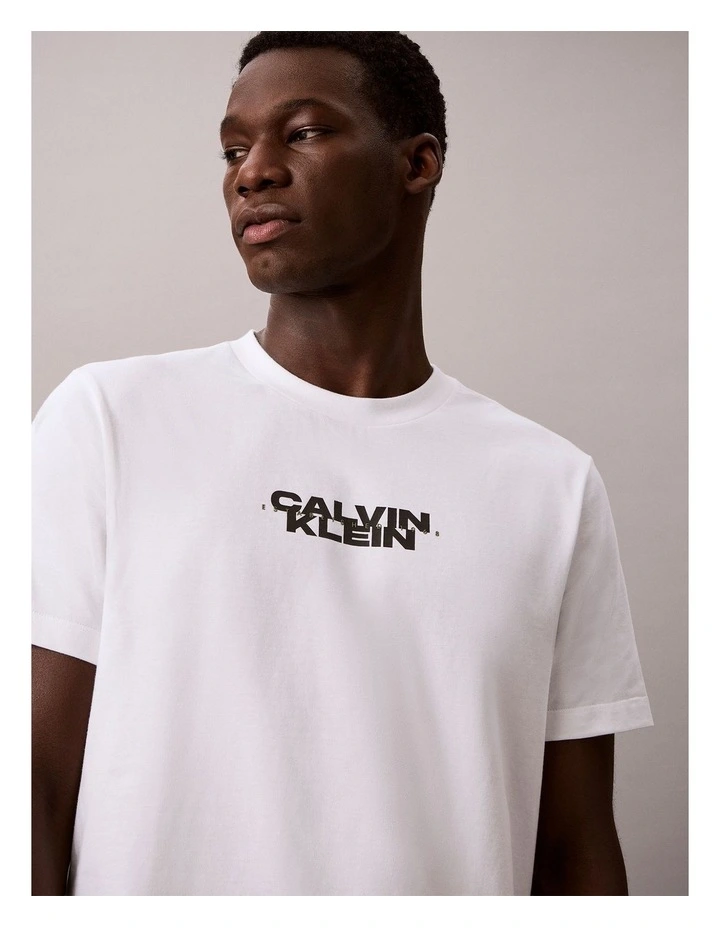 Washed Compact Logo Graphic Classic TShirt in Black image 3