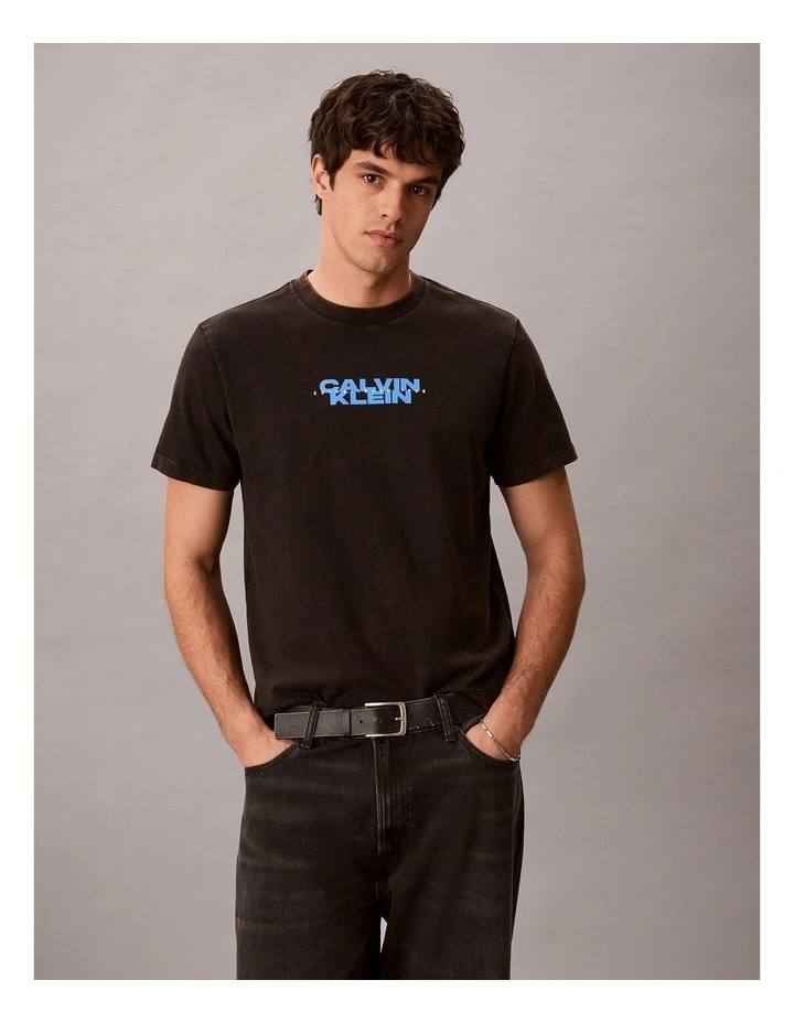 Washed Compact Logo Graphic Classic TShirt image 1