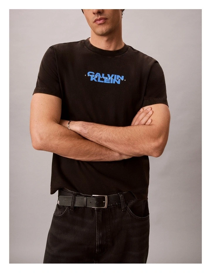 Washed Compact Logo Graphic Classic TShirt image 3