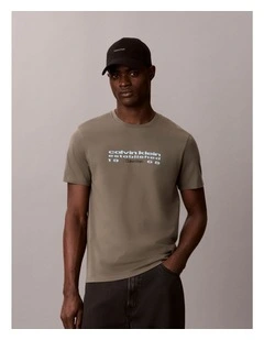 Logo Graphic Classic T-shirt in Dusty Olive