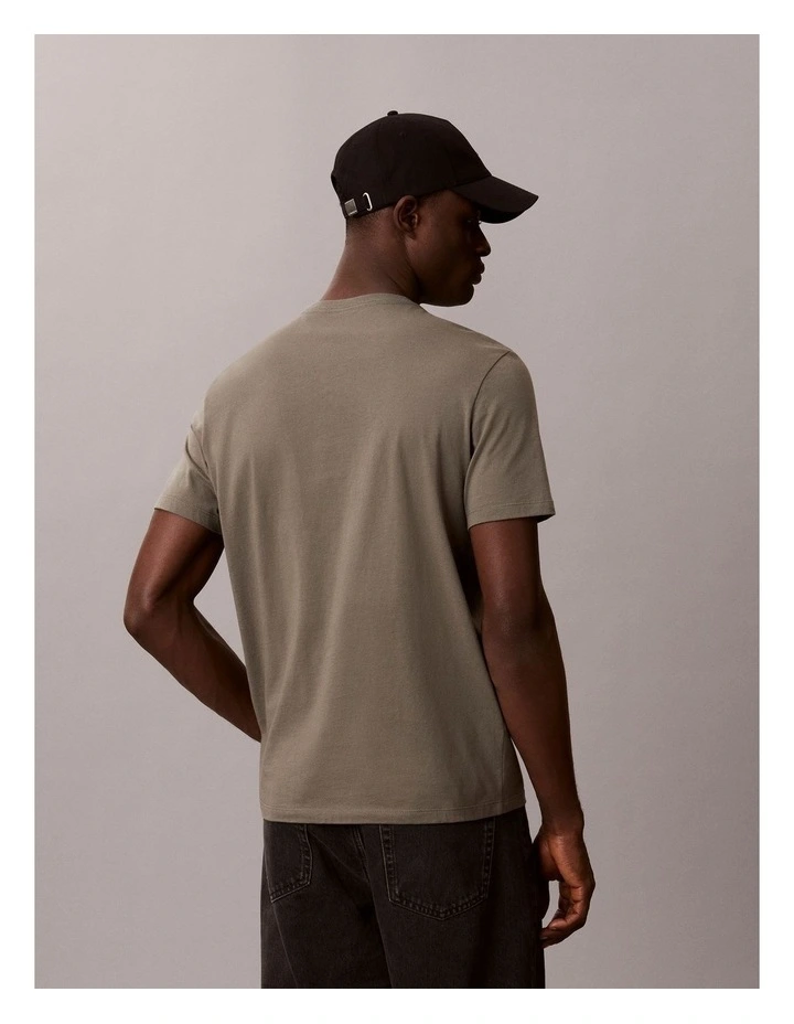 Logo Graphic Classic T-shirt in Dusty Olive image 2