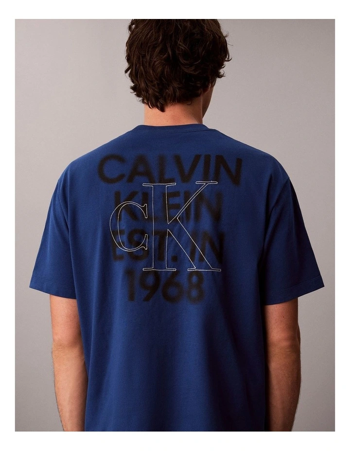Short Sleeve Oversized Overlay Back Graphic T-shirt image 6