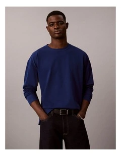 Long Sleeve Oversized Monologo T-shirt