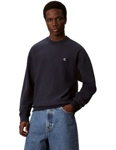 Premium Terry Monogram Crew Neck Sweatshirt
