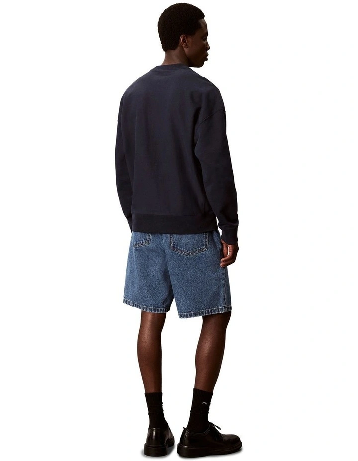 Premium Terry Monogram Crew Neck Sweatshirt image 2