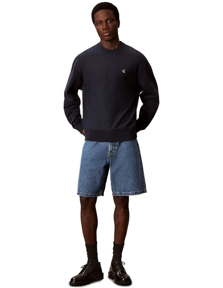 Premium Terry Monogram Crew Neck Sweatshirt image 5