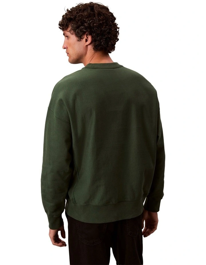 Premium Terry Monogram Crew Neck Sweatshirt image 2