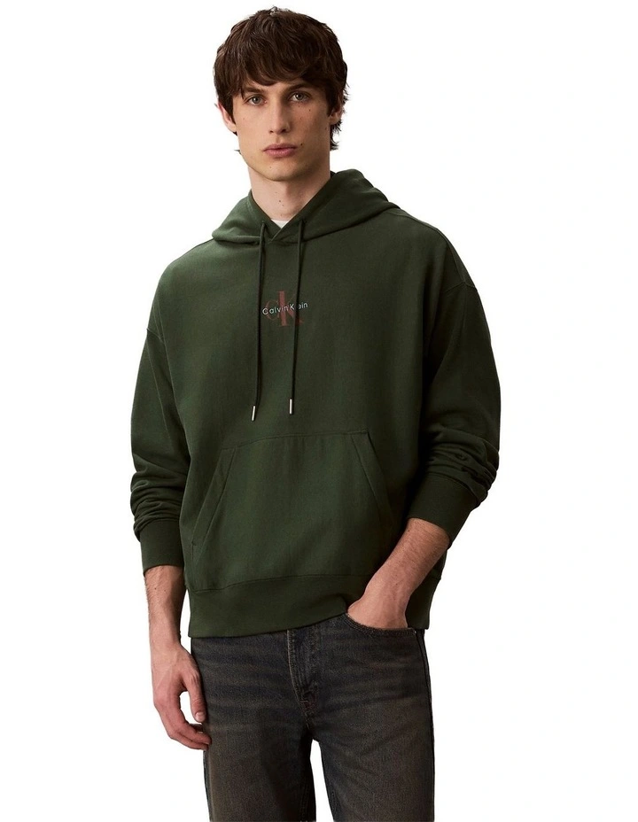 Premium Terry Micro Monologo Hoodie image 1