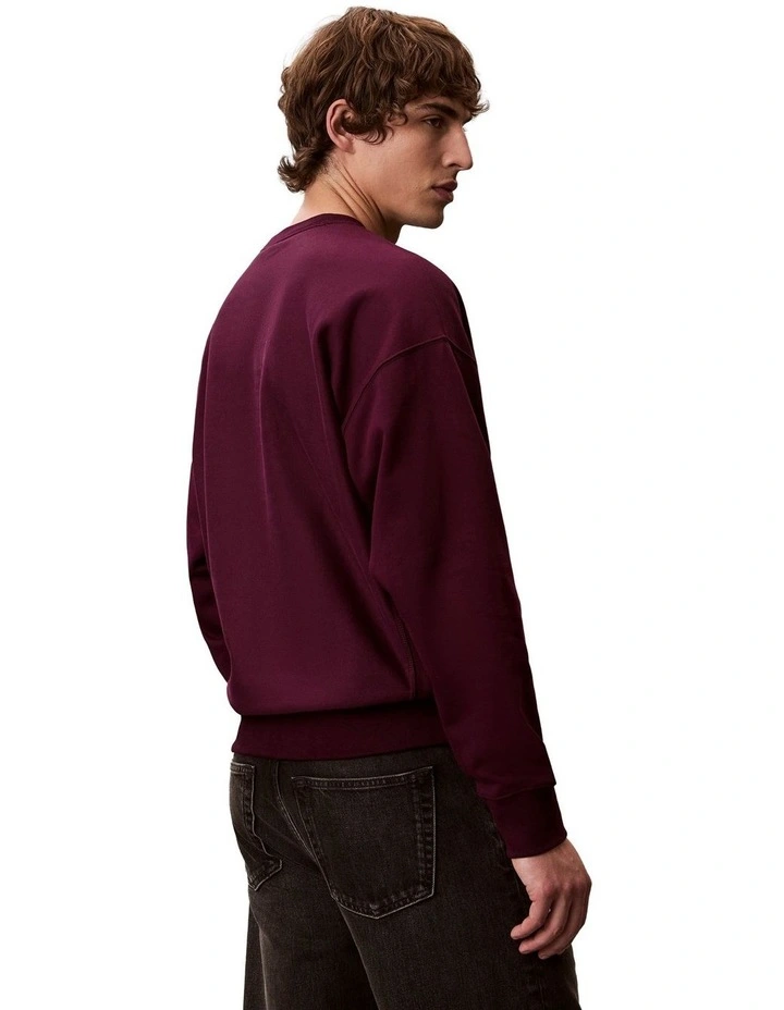 Premium Tri-Color Monologo Crew Neck Sweatshirt image 2