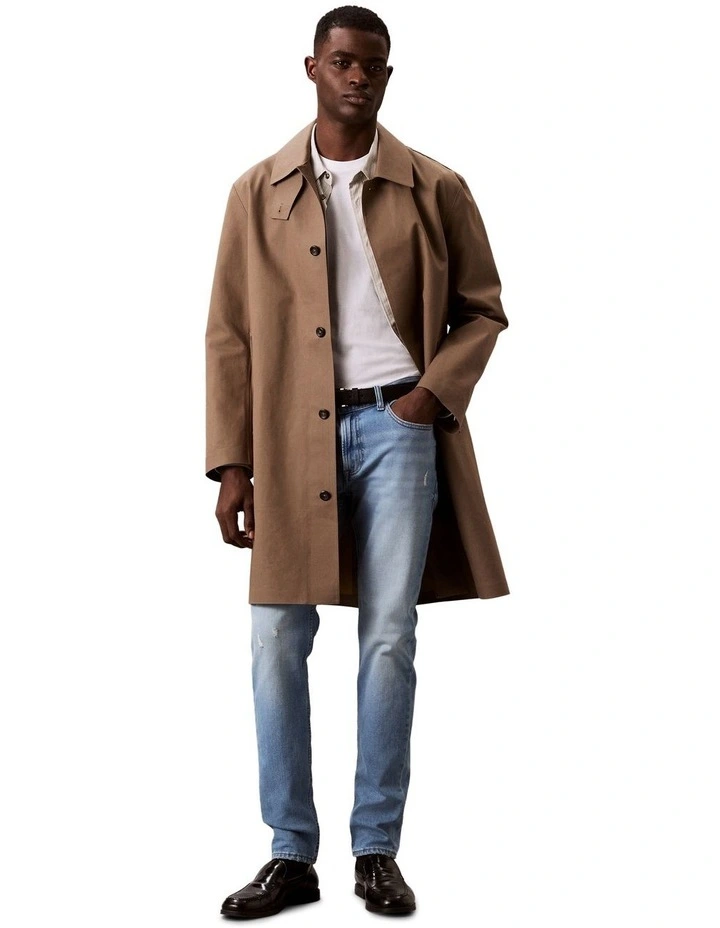 Slim Fit Taper Arrow Jeans in Stone image 1