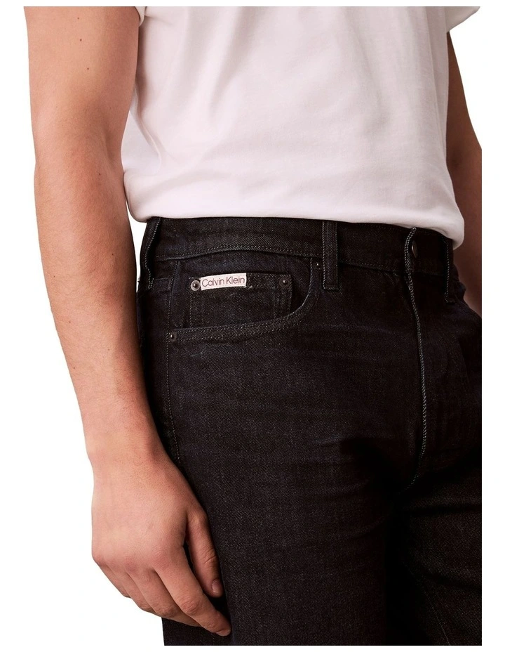 Standard Straight Gothic Jeans in Black image 4