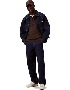 Denim Darted Carpenter Jeans in Shuriken Rinse