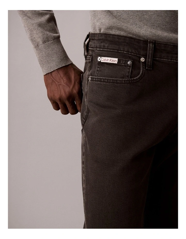 Slim Essential Jeans in Black image 5