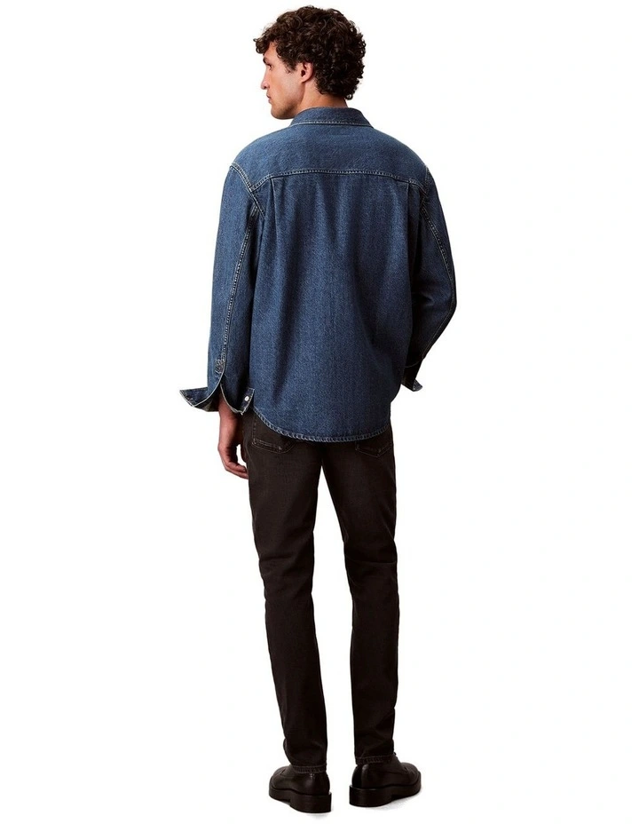 Slim Taper Jean in Black image 2