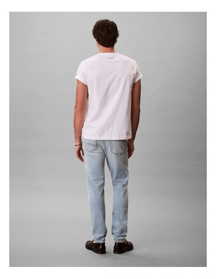 Slim Tapered Jeans in Marbled Beacon image 2