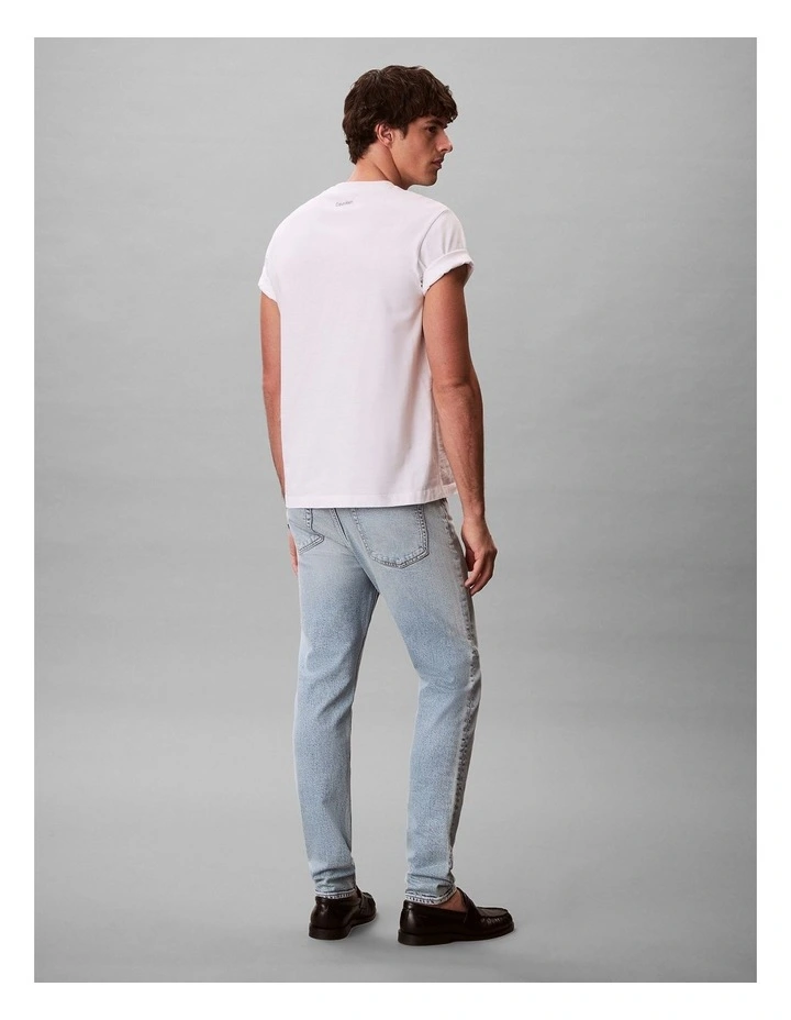 Slim Tapered Jeans in Marbled Beacon image 3