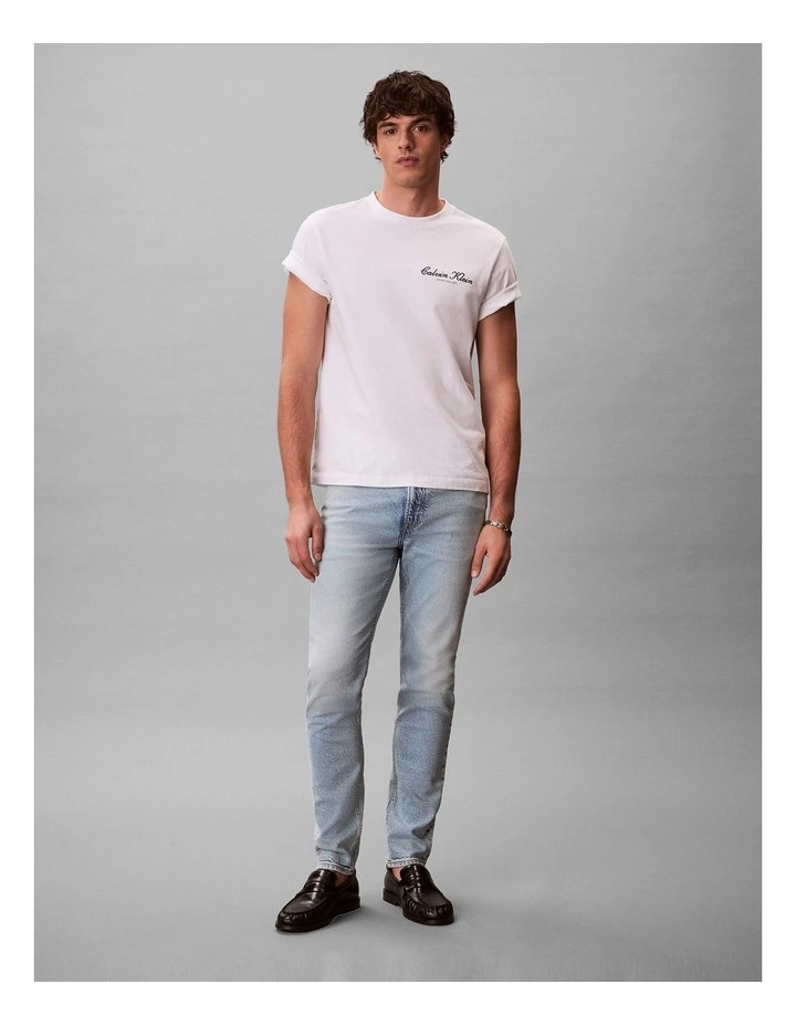 Slim Tapered Jeans in Marbled Beacon image 6
