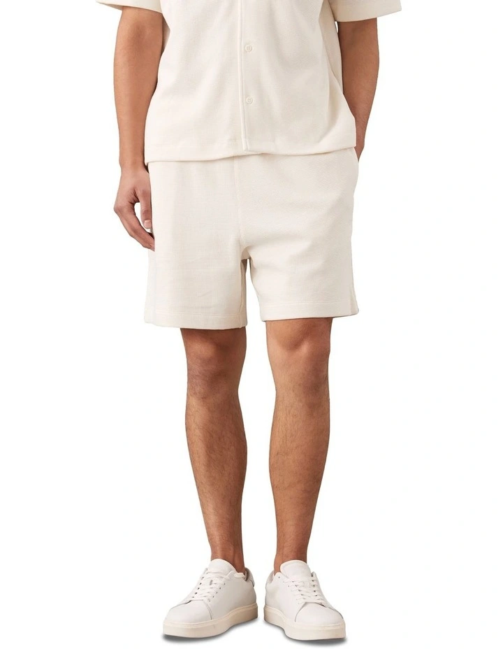 Cotton Waffle Short in Tofu image 1