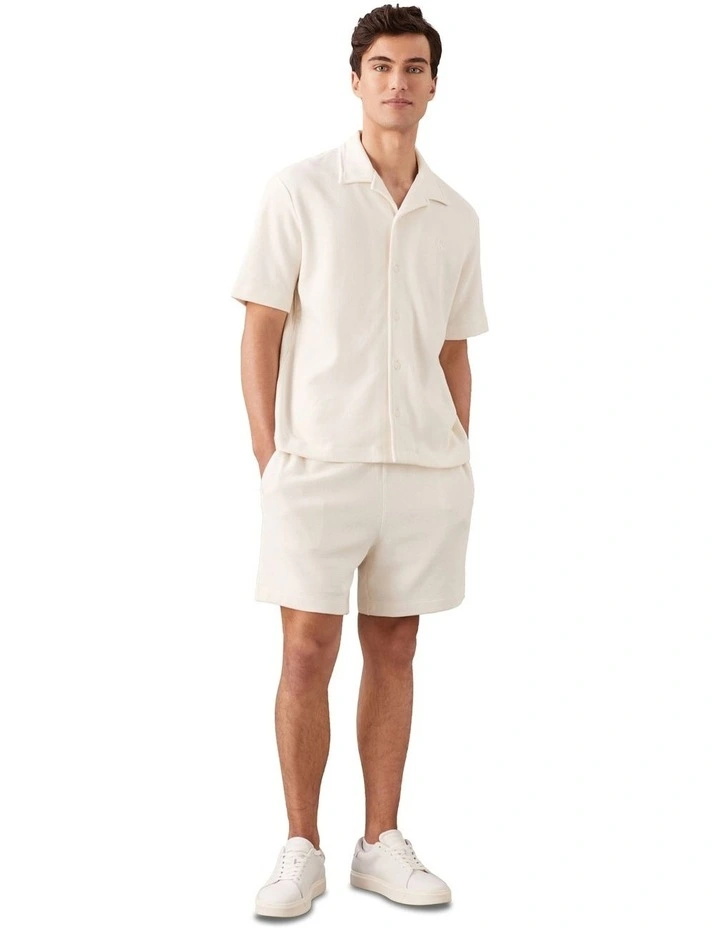 Cotton Waffle Short in Tofu image 4