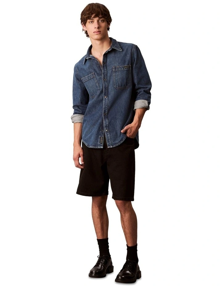 90S Ck Classic Short in Black image 4