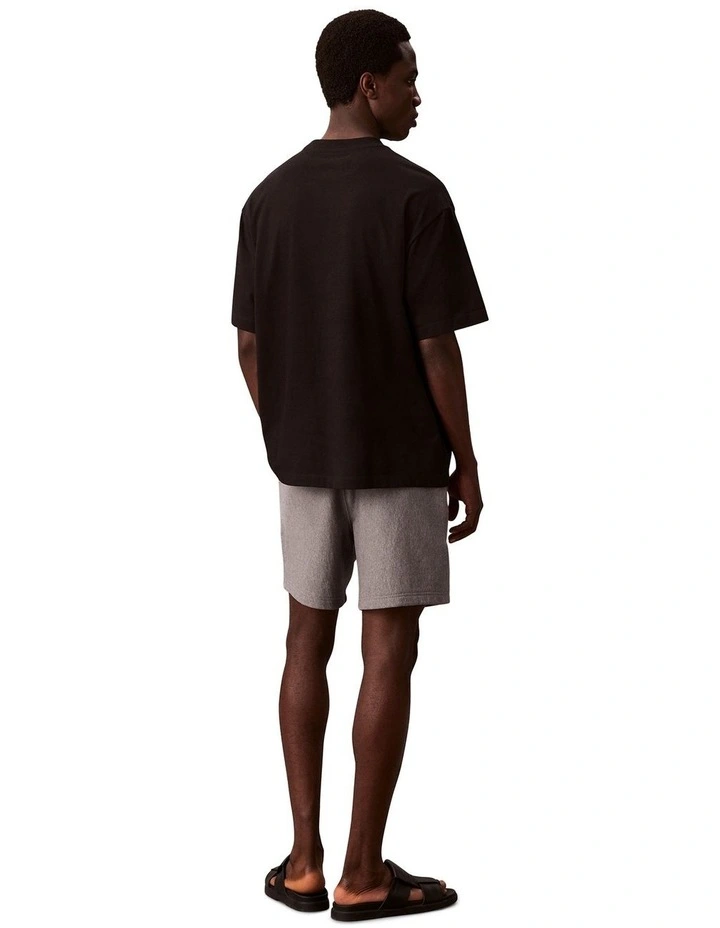 Premium Terry Monogram Short in Grey image 2