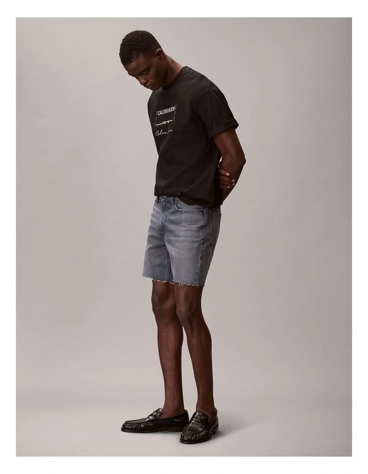 Classic Ash Stone Denim Shorts image 3