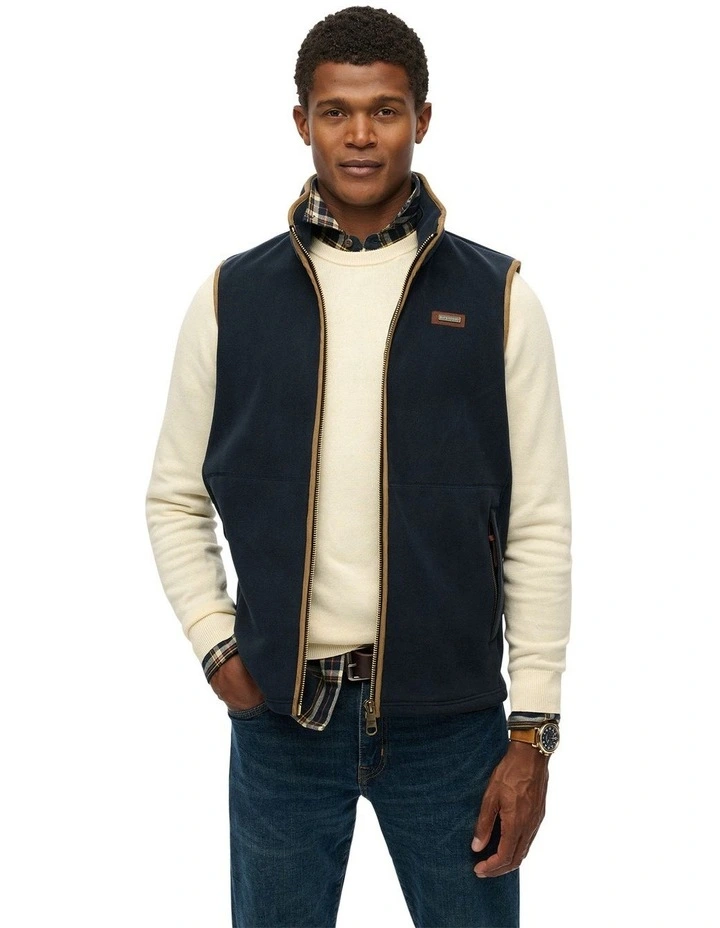 Estate Fleece Gilet Vest in Eclipse Navy image 1