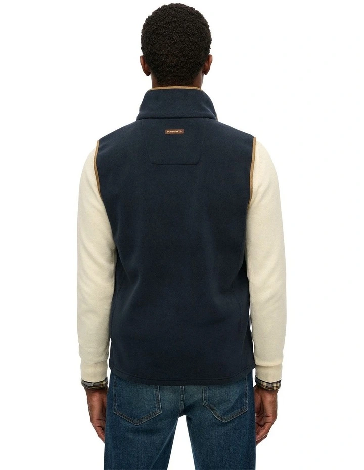 Estate Fleece Gilet Vest in Eclipse Navy image 2