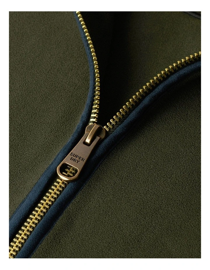 Estate Fleece Gilet Jacket in Surplus Goods Olive image 6