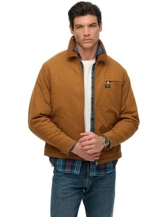 Cotton Canvas Ranch Jacket in Denim Co Tobacco Brown