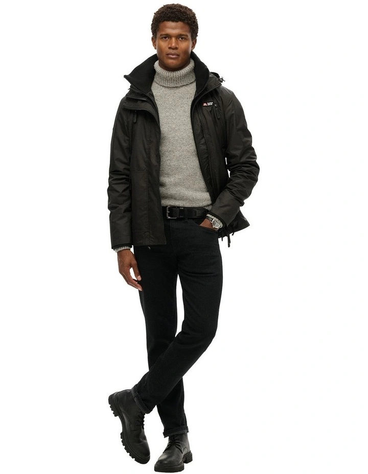 Hooded Mountain Windbreaker in Black image 5