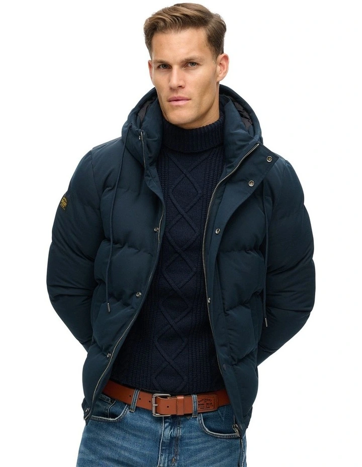 Everest Hooded Puffer Jacket in Eclipse Navy image 1
