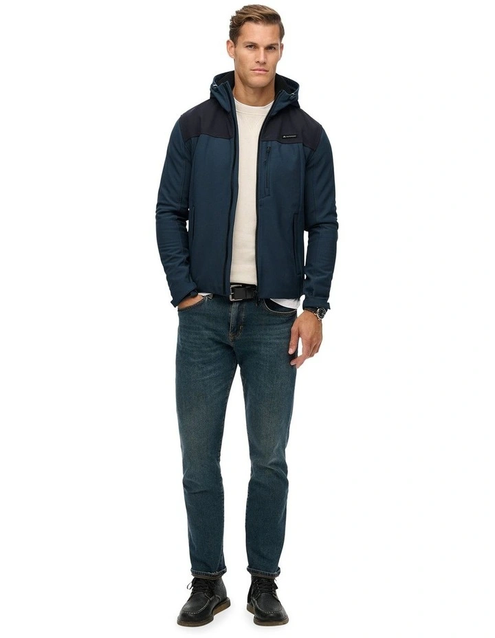 Hooded Soft Shell Tech Tracker in Flex Navy image 6